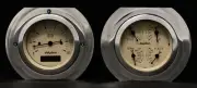 1951 1952 Ford Truck 2 Gauge Dash Panel 3 3/8 Quad Style Insert Programmable TA