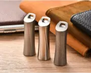 Titanium Pill Holder Case Organizer Container Waterproof Portable New Keychain
