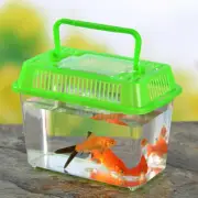 5 Pcs Portable Fish Tank Pet Box Travel Plastic Breeding Turtle Habitat