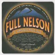 Blue Mountain Brewery Full Nelson Beer Coaster Afton VA
