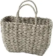 Banyo Water Hyacinth Basket Bag, Ash Gray