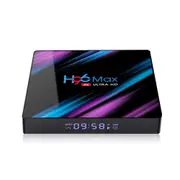 H96 Max-3318 4K Ultra HD Android TV Box with Remote Controller, Android 9.0, RK3318 Quad-Core 64bit Cortex-A53, WiFi 2.4G/5G, Bluetooth 4.0, EMMC 64G FLASH, 4GB SDRAM