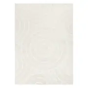 Les Nomades Ellipse in Cream Wool Rug