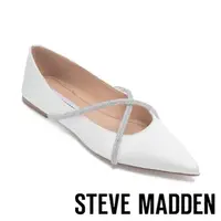 在飛比找momo購物網優惠-【STEVE MADDEN】KELISE 鑽面交叉尖頭平底鞋