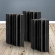 20 PCS Corner Acoustic Foam Wall Tile Panel Studio Soundproofing Wedges Black