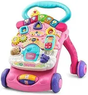 VTech First Steps Baby Walker - Interactive Educational Walking Walker - Pink - 505653