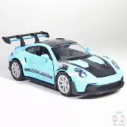 1/36 Porsche 911 GT3 RS Model Car Diecast Toy Vehicle Kids Gift Collection Blue