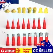 22/24 Pcs Caulking Tool Kit Stainless Steel Caulk Finisher Kit with Connector