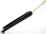 Road Bike 1-1/8in to 1-1/4in Carbon Tapered Fork Black 700C