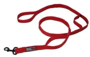 Dogline Nylon Multi-Handle Flat Leash- NAVY BLUE 4' DOUBLE HANDLE