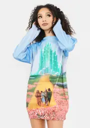 [Dolls Kill x Wizard of Oz] City Of Emeralds Oversized Sweater