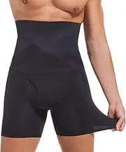 [TELEWEE] Men`s Shapewear Tummy Control Shorts Compression, Slimming Body Shaper,Men Boxer Briefs underwear