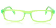Rectangle Full Rim Plastic Men's Glasses Green, Size +1.00 - Lenses Included - Private Health Rebate - Blue Light Block Available - SmartBuy Readers