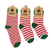 Kids Elf Christmas Novelty Socks Gift - 3 Sizes - Snazzy Santa Gift NEW
