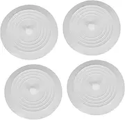Convenient Water Stoppers for Tub Sink 4 Pack of Soft Silicone Drain Plugs Stain-Proof Washable