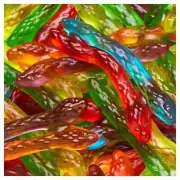 Haribo of America Twin Snakes Gummi Candy Sweet & Sour Flavors 5 Ounce (3-Packs)
