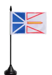 Canada Newfoundland and Labrador Table Flag - Polyester