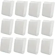 100Pcs White Paper Snack Takeaway Bags for French Fries, Fried Chicken Wings, Oil-Proof Disposable Food Packaging 6.3 x 4.3 inches