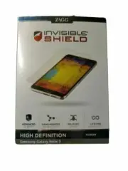 Pack Of 3 Zagg Invisible Shield Screen Protector Hd For Samsung Galaxy Note 3