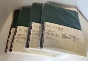 NEW lot of 4 By Design JCPenney Krinkle Tab Top Panels Forest Green curtains