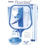 FLOWCLEAR POOL ACCESSORY KIT SET VACUUM SKIMMER THERMOMETER TEST STRIPS FLOATER