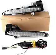 LED DRL Daytime Running Light Front Bumper Fog Lamps Assembly with Turn Signal Accessories Compatible with Toyota Corolla 2020 2021