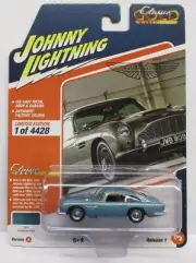 2022 JOHNNY LIGHTNING 1/64 CLASSIC GOLD 1966 ASTON MARTIN DBS CARIBBEAN PEARL