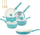 Nonstick Cookware Set with 12 Inch Frying Pan