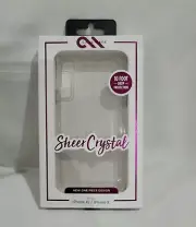 * NEW SEALED Case Mate Sheer Crystal Snap Case Cover For iPhone XS iPhone X