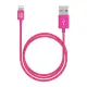 FUNDIGITAL MFi認證 Apple Lightning cable 8Pin 充電傳輸線 1M-粉