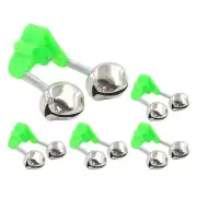 Fishing Rod Bells 10pcs Fish Bite Alarm Fishing Bells Clips Bait Alarm Bell