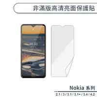 在飛比找蝦皮商城優惠-Nokia 非滿版高清亮面保護貼 適用Nokia 2.1 4