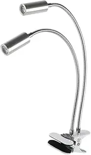 Clamp Type Adjustable Side Light Illuminator Lamp Spotlight Lamp Fill Light Lamp USB 5V for HDMI USB VGA Video Microscope Camera (Color : Silver)