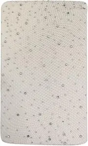 [Generic] Sexy High Waist Tights, Sparkle Rhinestone Fishnets, Party Mesh Stockings, Women Crystal Fishnet Net Mesh Socks, and Pantyhose (White)