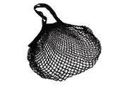 Sachi Cotton String Bag Long Handle - Black