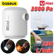 BASEUS Electric Air Pump Night Light Mini Portable Inflator Deflator Camping USB