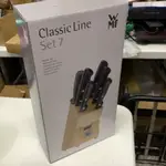 【WMF】WMF CLASSIC LINE 7 件刀組含刀座 主廚刀 麵包刀 料理刀(含刀座)