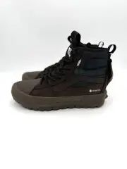 Vans Sk8-Hi Gore Tex MTE 3 Tech Plaid Brown Green Womens Shoes VN0A5I11BGS