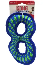 KONG Illusions Figure Eight Tug & Fetch Easy Grip Dog Toy 11x5"