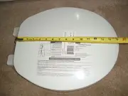 CASE OF 10 TOILET SEAT WHITE TOILET LID SEAT W/COVER CLOSED FRONT ROUND PLASTIC