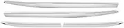 PLKGMLNO Car Door Waist Line Chrome Decoration Strip Compatible for Toyota Land Cruiser 250 2024 1958 Prado LC250 1ST Edition,Exterior Accessories(Silver)
