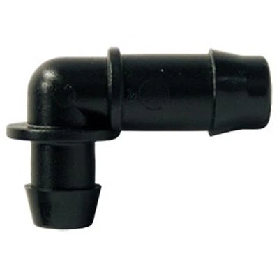 6x Holman BARBED POLY ELBOW 13x10mm,90 Degree Take-Off Angle, BLACK *AUS Brand
