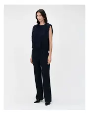 [Veronika Maine] Eyelash Fringe Top in Blue