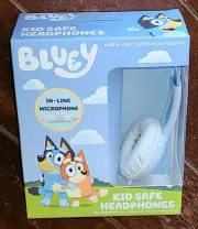 BLUEY Kid Safe Headphones with In-Line Mic! Comfort Ear Cushions! #BU-V125.EXv24