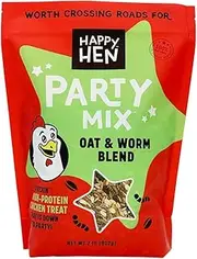 Happy Hen Treats Party Mix Mealworm and Oats, 2-Pound