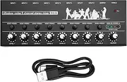xioaue Professional 8-Channel Stereo Mixer Portable Sound Audio Mixer with Low-Noise Functionality for Recording Instruments