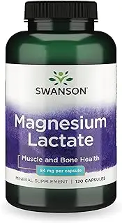 Swanson Premium Magnesium (Lactate) 84mg 120 Capsules