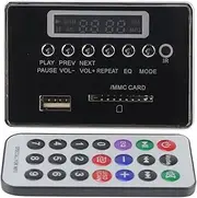 Bluetooth MP3 Decoder Board Mothlesless Audio Module Speech USB FM Radio WMA/WAV Memory Carte Taille Silver 1 Remote-12V (12V Bluetooth Black Edition)