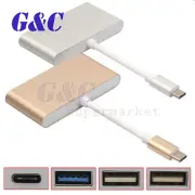 Portable Type-C USB 3.1 Cable 4 in 1 To USB 3.0 /2.0 HUB USB-C Charging Port