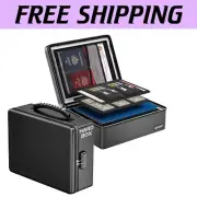 Fireproof Document Box with Lock & Insulation - Ultimate Security for Valuables